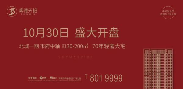 奥德天铂 10月30日盛大开盘